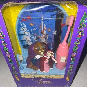 .  Disney’s Beauty and the Beast Battery Powered Toothbrush & Stand VINTAGE 1992